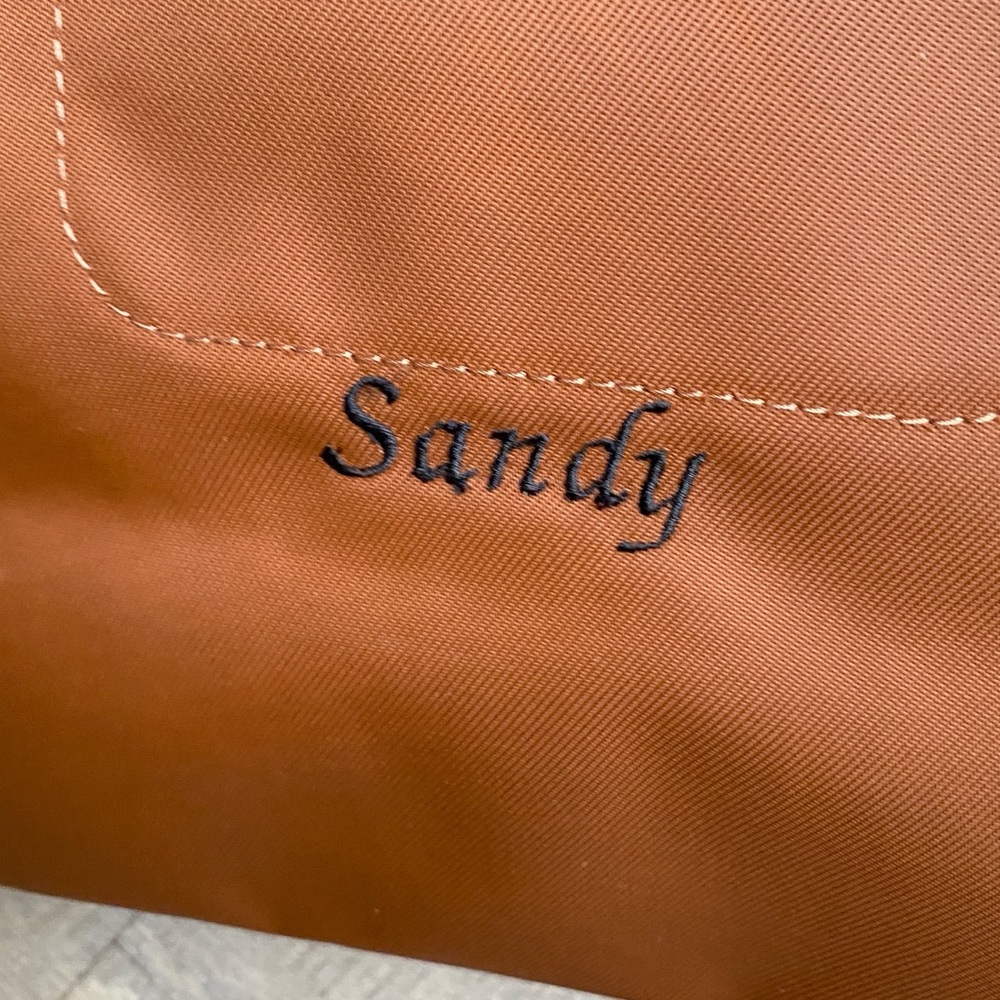 Longchamp Brown Tote with Black Trim - Picture 8 of 15